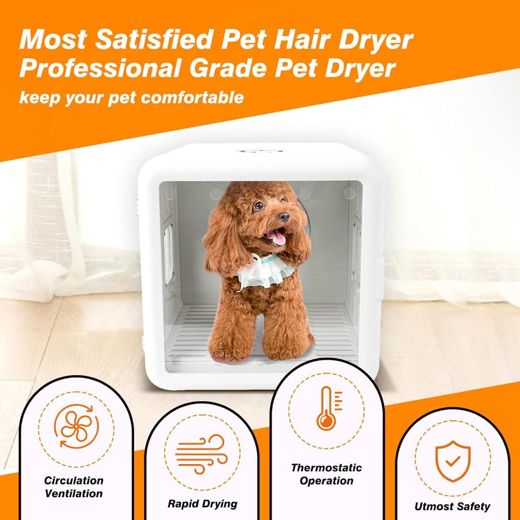 Automatic Pet Dryer Box: Spa-Like Drying for Cats & Small Dogs
